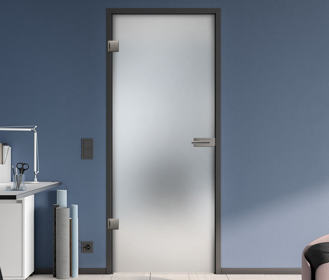 Glass basic hinged door - Up to 1000mm x 2300mm