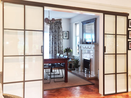 modern panelled aluminium door