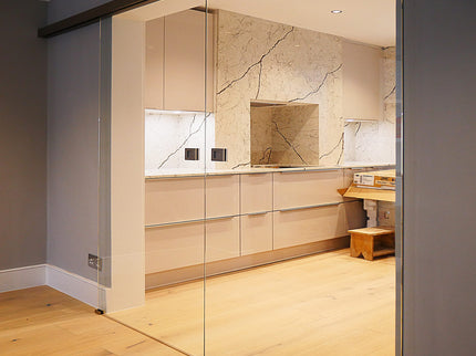 Glass basic sliding double door - Up to 2 x 1000mm x 2300mm