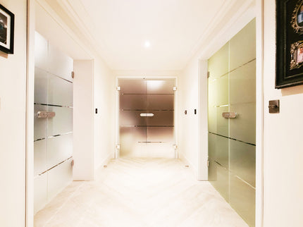 Glass hinged double door - Up to 1000mm x 2300mm