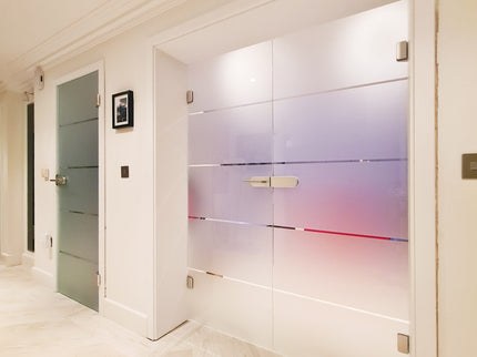 Glass hinged double door - Up to 1000mm x 2300mm