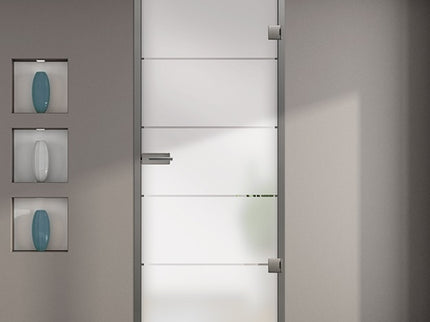 Fitting glass hinged door up to 1000mm x 2100mm