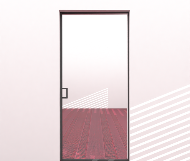 aluminium door with modern design