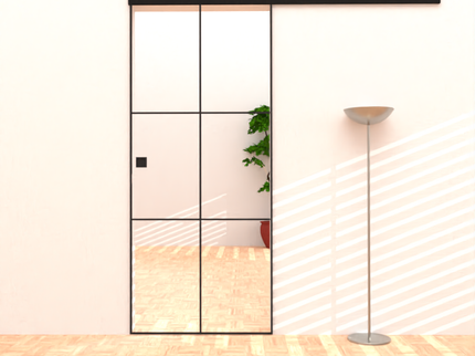Fitting slim line sliding door