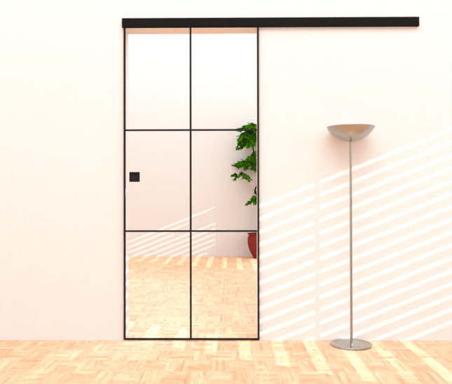 Fitting slim line sliding door