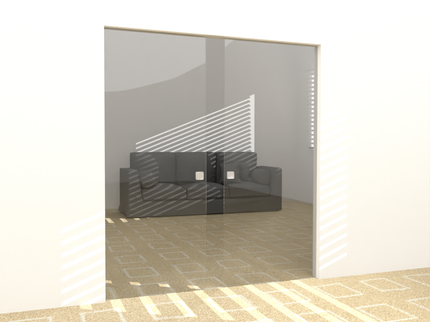 Glass basic pocket double door - Up to 2 x 1000mm x 2300mm