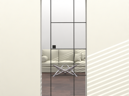 single pocket slim door with slim black beadings