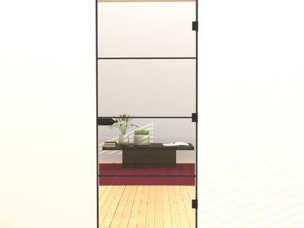 slim line single hinged door for an elegant interior
