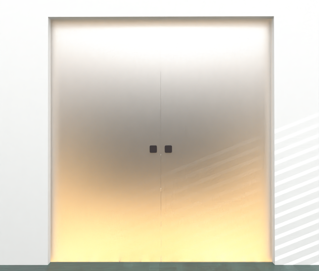 Glass basic pocket double door - Up to 2 x 1000mm x 2300mm