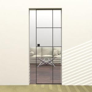 single pocket slim door with slim black beadings