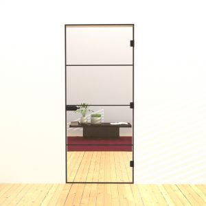 slim line single hinged door for an elegant interior